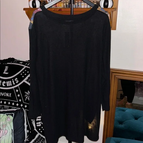 Nally & Millie Black Knit Tunic Top, NWT, SOFT!!!!! - Picture 4 of 6